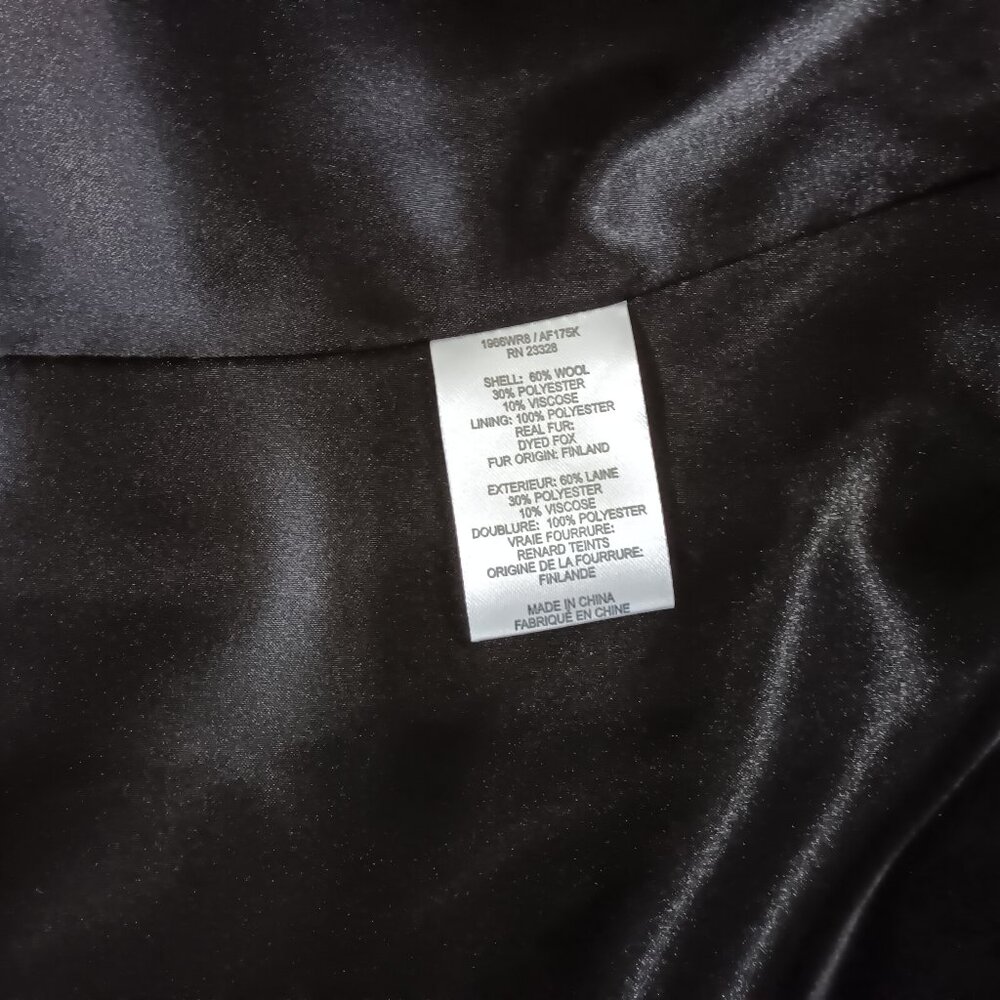 Kristen Blake  Fox Fur Trimed Hood Jacket Coat NWT 1X - Picture 6 of 9